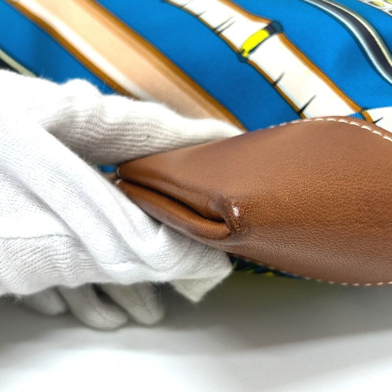 Hermes Shoulder Bag Silky City PM Silk Blue