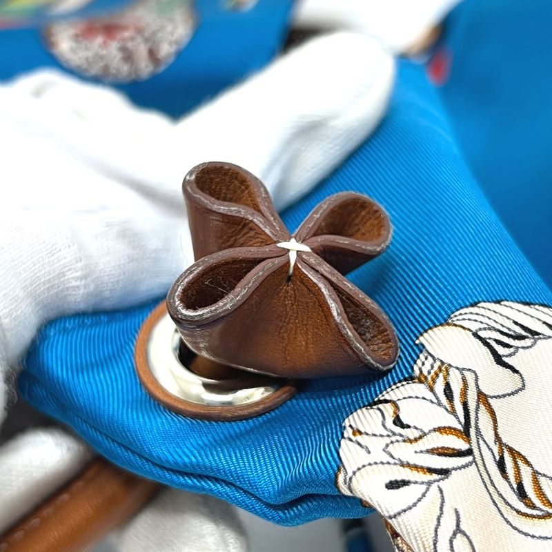 Hermes Shoulder Bag Silky City PM Silk Blue