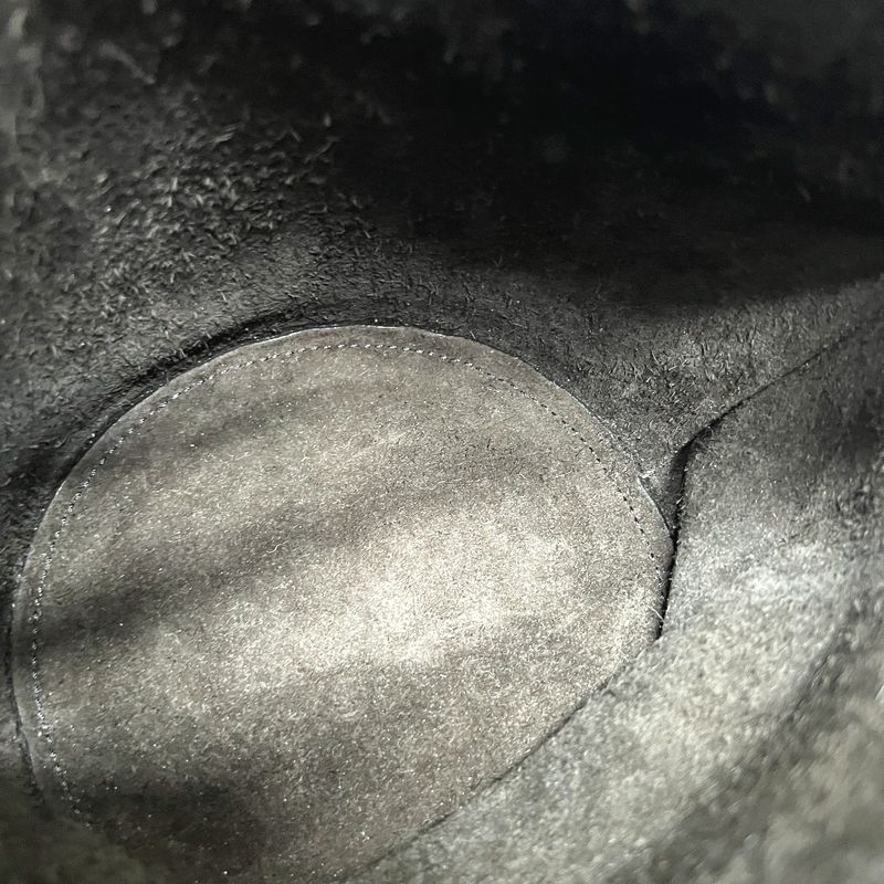 Celine Shoulder Bag Big Bag Bucket Nano Leather Black