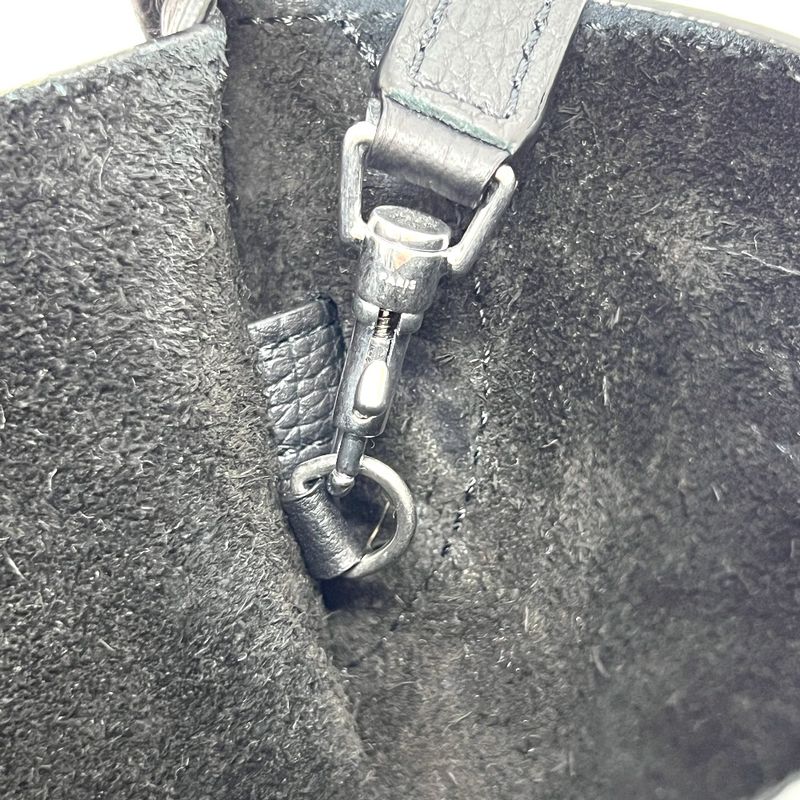 Celine Shoulder Bag Big Bag Bucket Nano Leather Black