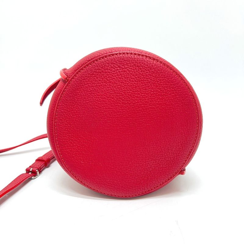 Celine Shoulder Bag Big Bag Bucket Nano Leather Red