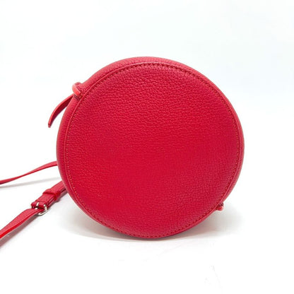 Celine Shoulder Bag Big Bag Bucket Nano Leather Red