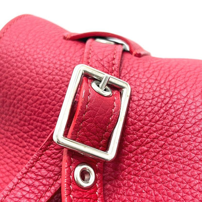 Celine Shoulder Bag Big Bag Bucket Nano Leather Red