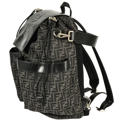 Fendi Strike Large Zucca Backpack 7vz056ag0mf0npn Black FF Jacquard