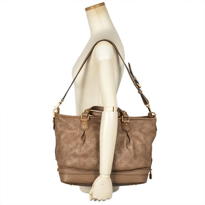 Louis Vuitton Stella PM Tote Bag Monogram Mahina M93175 Beige Poodle Ar1160