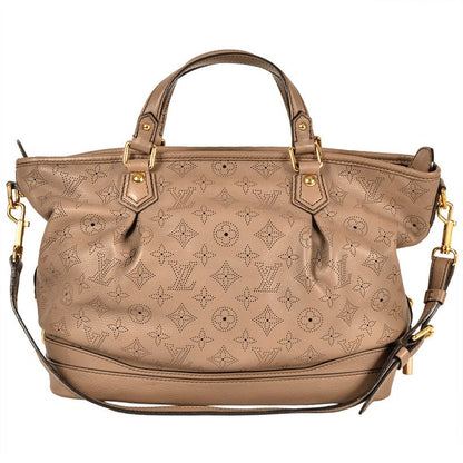 Louis Vuitton Stella PM Tote Bag Monogram Mahina M93175 Beige Poodle Ar1160
