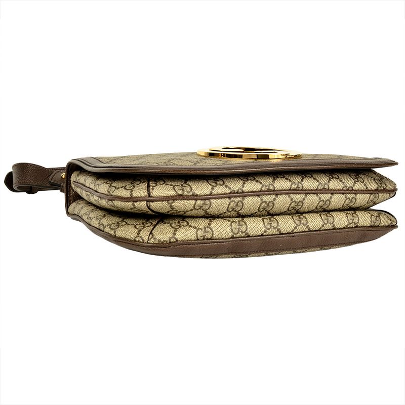 Gucci Blondi 2WAY Shoulder Bag GG Supreme Canvas 721172 Beige Gold Hardware