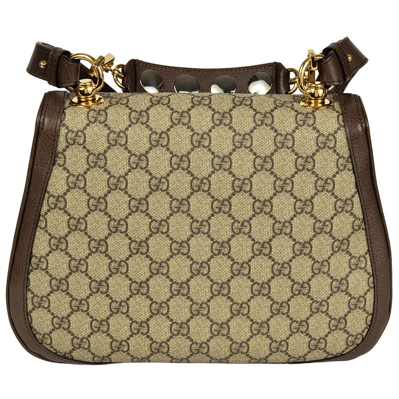 Gucci Blondi 2WAY Shoulder Bag GG Supreme Canvas 721172 Beige Gold Hardware