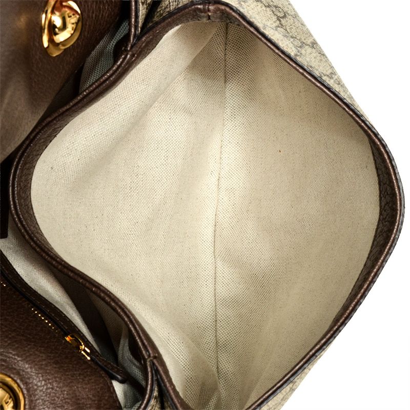 Gucci Blondi 2WAY Shoulder Bag GG Supreme Canvas 721172 Beige Gold Hardware