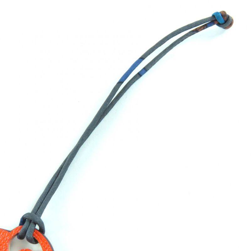 Hermes Petite Ash Leather Parrot Bagcharm Brownish Orange Made In Francewomen