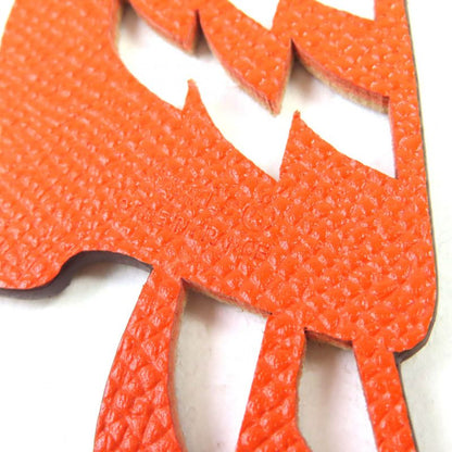 Hermes Petite Ash Leather Parrot Bagcharm Brownish Orange Made In Francewomen