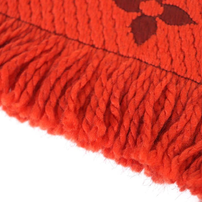 Louis Vuitton M75095 Echarpe - Logomania Wool Silk Scarf Orange With Box Made
