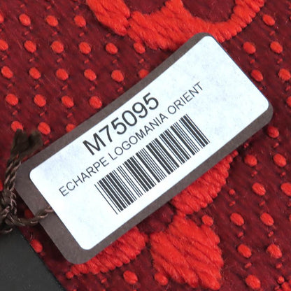 Louis Vuitton M75095 Echarpe - Logomania Wool Silk Scarf Orange With Box Made