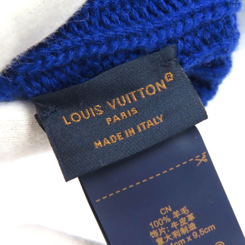 Louis Vuitton 2023 M79326 Gloves Mailles LV Medallion 100% Wool Knitted Gloves