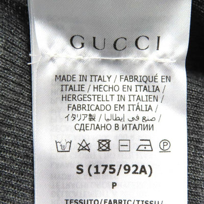 Gucci 23AW 758109 Wool Silk Ribbed Knit Tank Top Sleeveless Top Gray S Made In