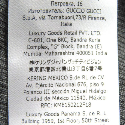 Gucci 23AW 758109 Wool Silk Ribbed Knit Tank Top Sleeveless Top Gray S Made In