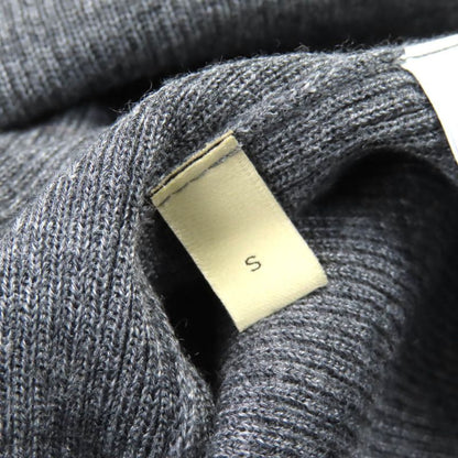 Gucci 23AW 758109 Wool Silk Ribbed Knit Tank Top Sleeveless Top Gray S Made In