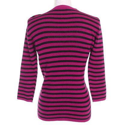 Christian DIOR 23AW 344597am729 Cashmere Silk Blend Signature Logo Striped Long