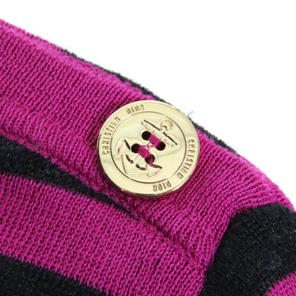 Christian DIOR 23AW 344597am729 Cashmere Silk Blend Signature Logo Striped Long