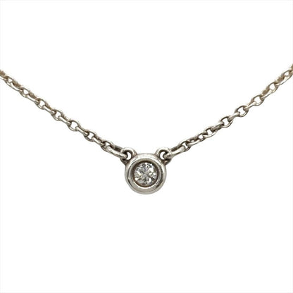 Tiffany & Co Tiffany & Co By-the-yard Diamond Necklace Sv925 15g Silver Diamond