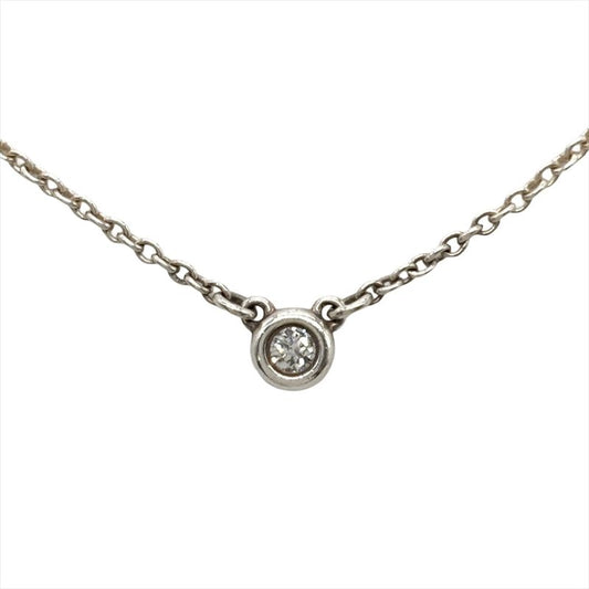Tiffany & Co Tiffany & Co By-the-yard Diamond Necklace Sv925 15g Silver Diamond