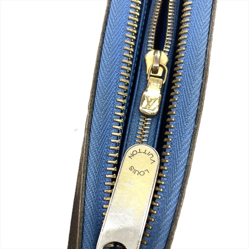 Louis Vuitton Zippy Wallet Long Wallet Monogram Canvas M63894 Brown Gold