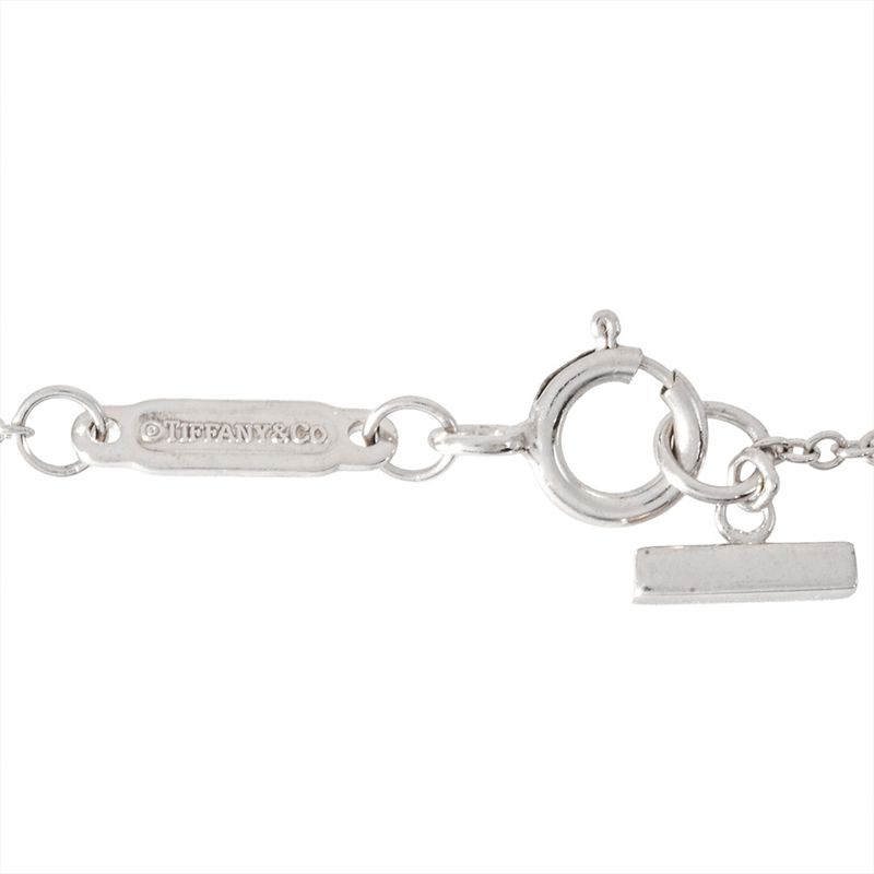 Tiffany & Co Tiffany & Co T-smile Small Necklace Diamond 18K White Gold 27g