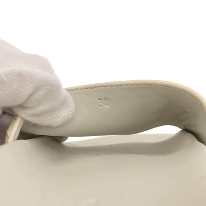 Bottega Veneta Intrecciato Slide Leather Sandals White 38