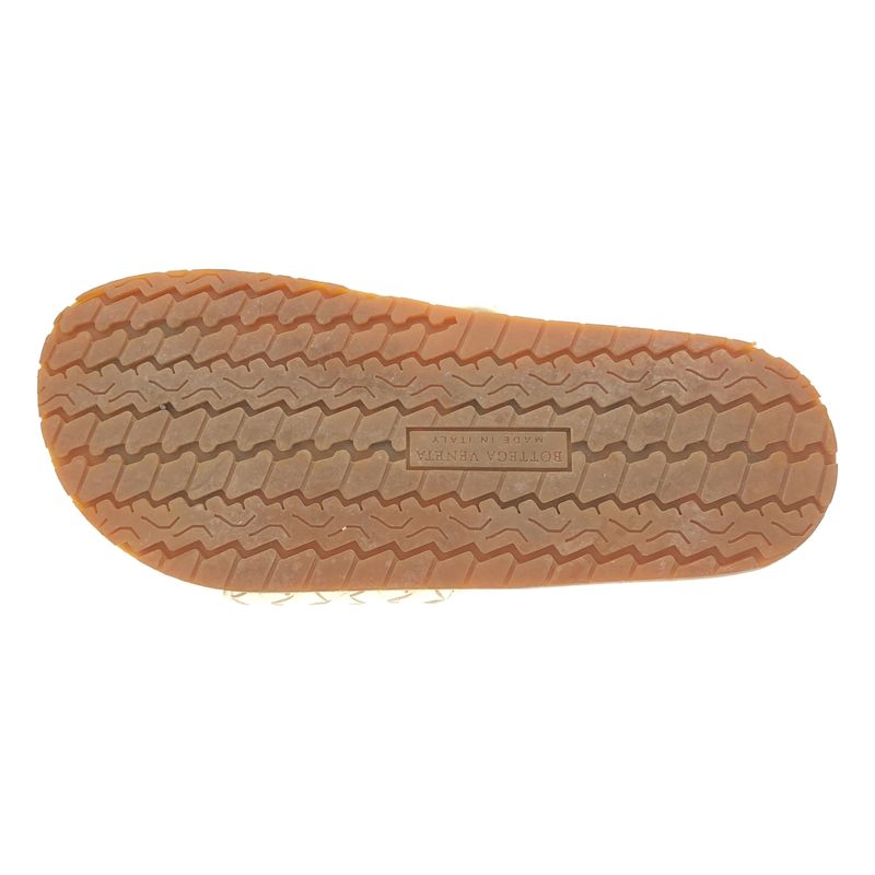 Bottega Veneta Intrecciato Slide Leather Sandals White 38
