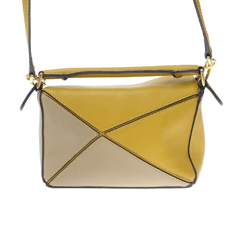 Loewe Puzzle Bag Mini Shoulder Bag Yellow