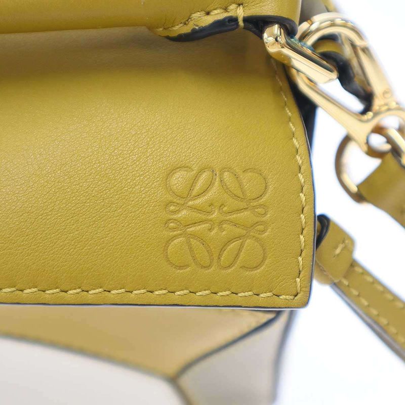 Loewe Puzzle Bag Mini Shoulder Bag Yellow