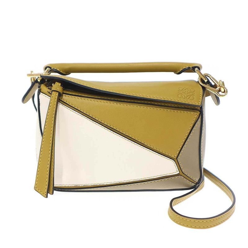 Loewe Puzzle Bag Mini Shoulder Bag Yellow