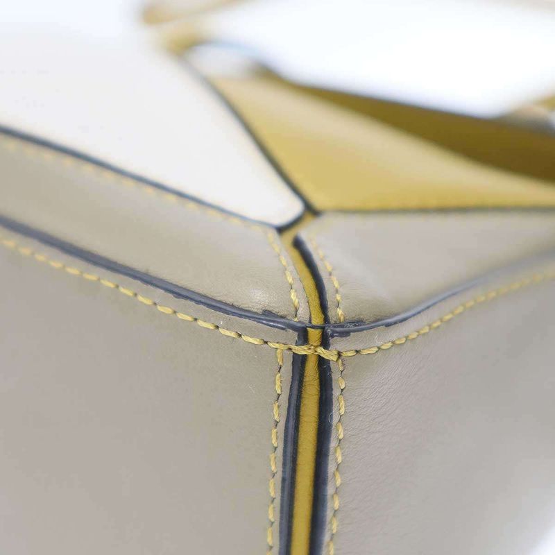 Loewe Puzzle Bag Mini Shoulder Bag Yellow