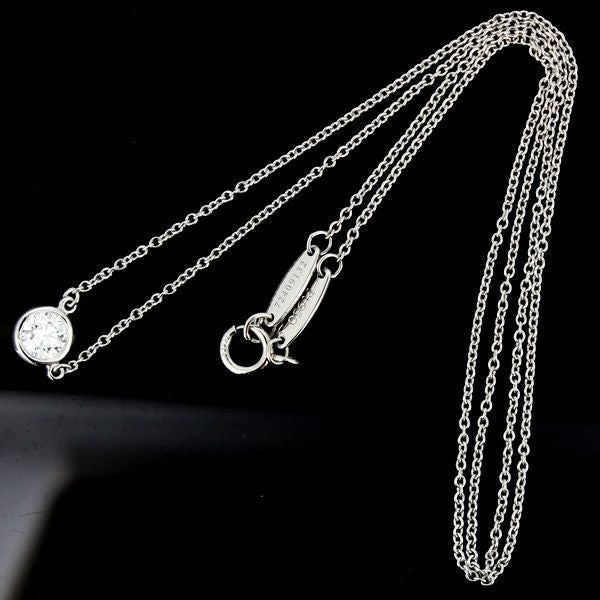 Tiffany & Co By-the-yard Diamond 030ct F-vs1-3ex Necklace Pt950