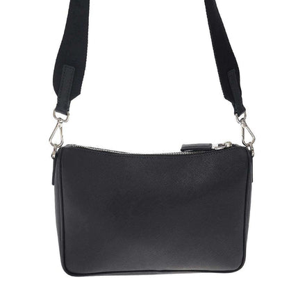 Prada Saffiano Shoulder Bag with Pouch 2vh113 Black