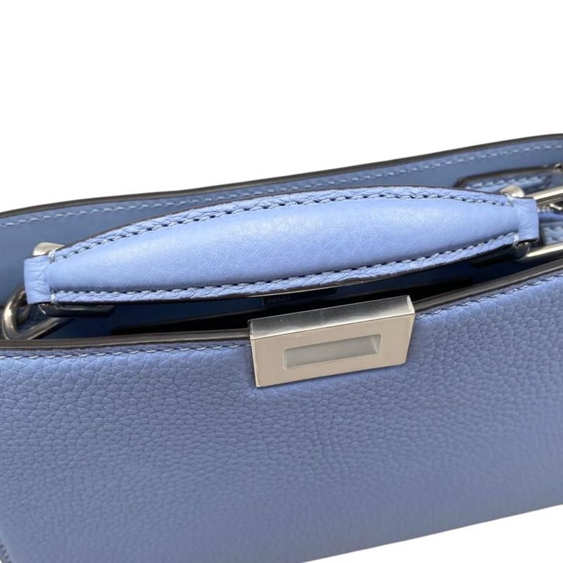 Fendi Handbag Shoulder Bag Peekaboo Iseeu X Cross 7va582 Ama3 F1pg9 Blue Brown