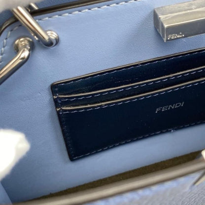 Fendi Handbag Shoulder Bag Peekaboo Iseeu X Cross 7va582 Ama3 F1pg9 Blue Brown