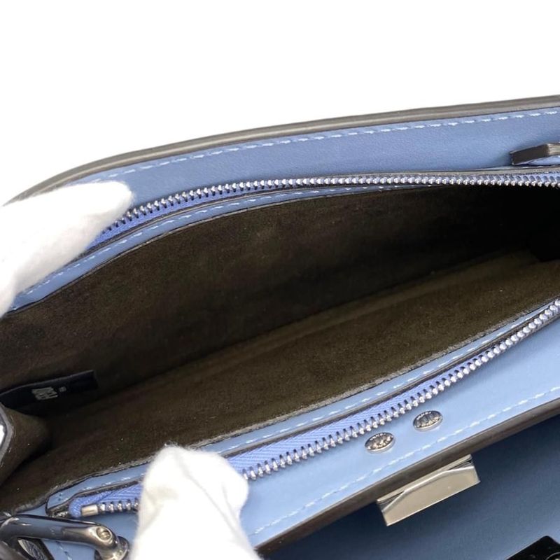 Fendi Handbag Shoulder Bag Peekaboo Iseeu X Cross 7va582 Ama3 F1pg9 Blue Brown