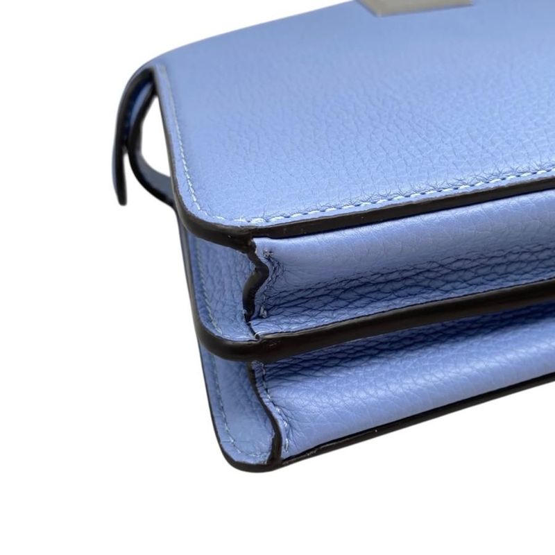 Fendi Handbag Shoulder Bag Peekaboo Iseeu X Cross 7va582 Ama3 F1pg9 Blue Brown