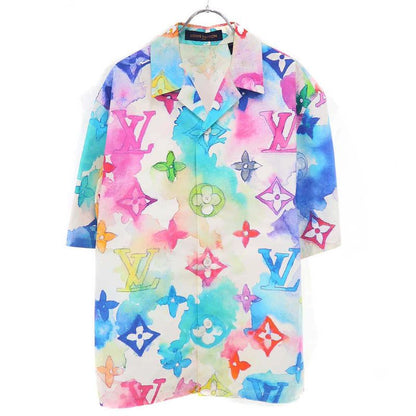 Louis Vuitton 21ss Water Collar Monogram Short Sleeve Shirt Bt3 Hls02w Mix XS