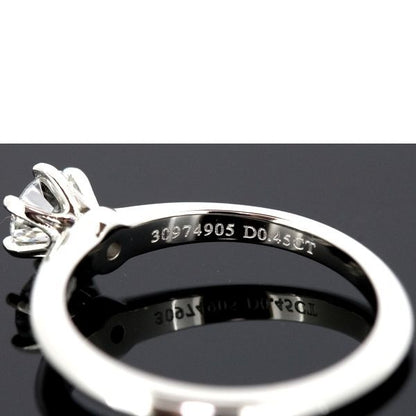 Tiffany & Co Solitaire 045ct Diamond Ring F-vs2-3ex Pt950