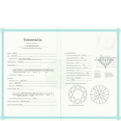 Tiffany & Co Solitaire 045ct Diamond Ring F-vs2-3ex Pt950