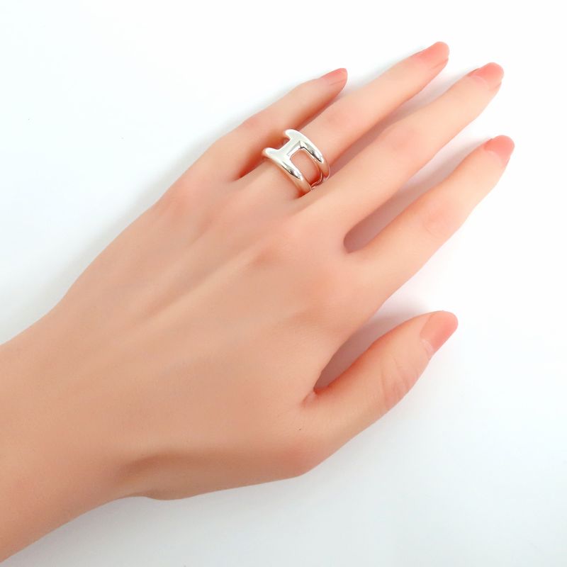 Hermes Ring Osmozu PM #51 Approximately No 11 Ag925 SV Hshape Manufactu