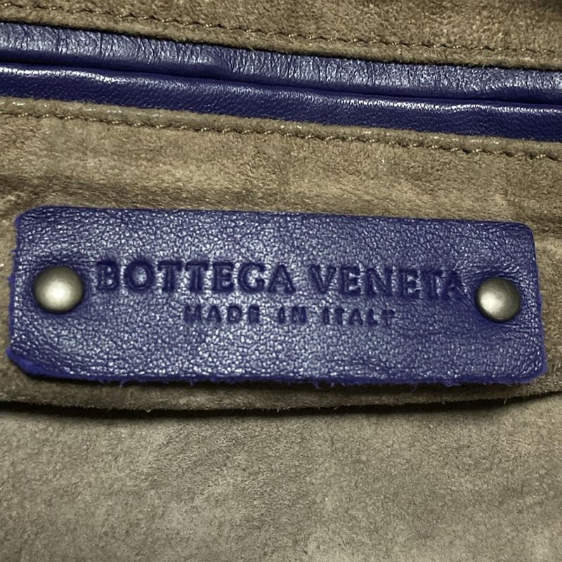 Bottega Veneta Intrecciato Purple Leather Handbag