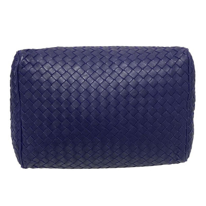 Bottega Veneta Intrecciato Purple Leather Handbag