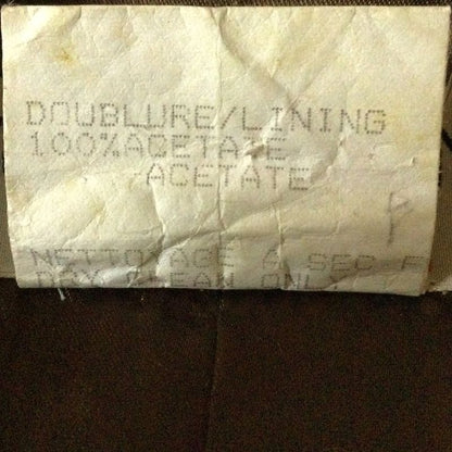 Yves Saint Laurent Rive Gauche Coat Size 38 M Women - Gray Beige And Dark Brown