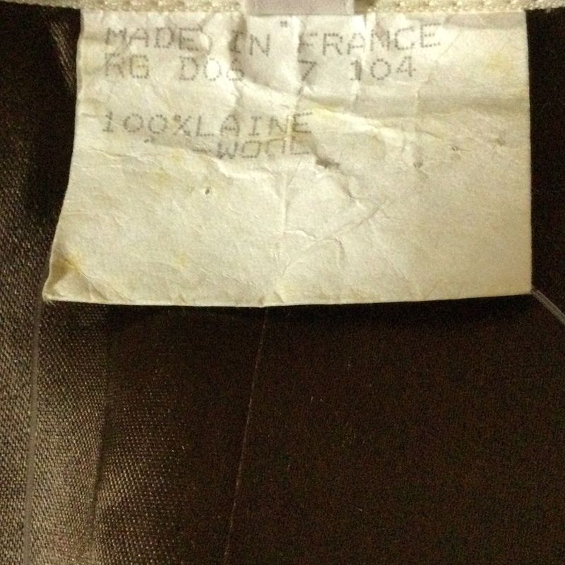 Yves Saint Laurent Rive Gauche Coat Size 38 M Women - Gray Beige And Dark Brown