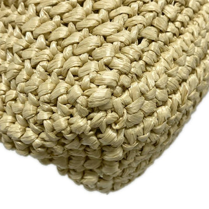 Prada Small Crochet Tote Bag Beige And Black Bag