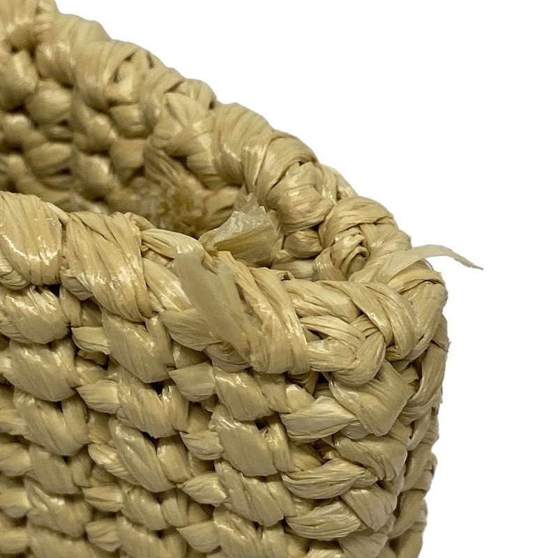 Prada Small Crochet Tote Bag Beige And Black Bag