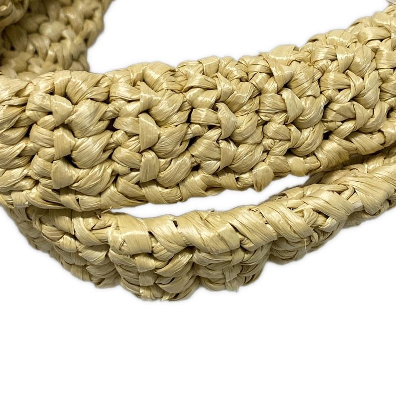 Prada Small Crochet Tote Bag Beige And Black Bag